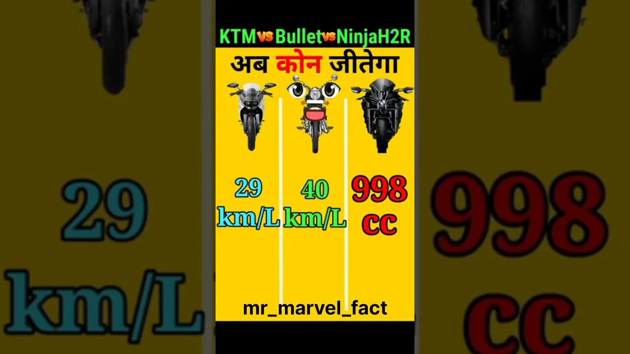 KTM 🆚 Bullet 🆚 NinjaH2R❓80 लाख 🤑#shorts #ktm #chapri #splendor #ninjah2r