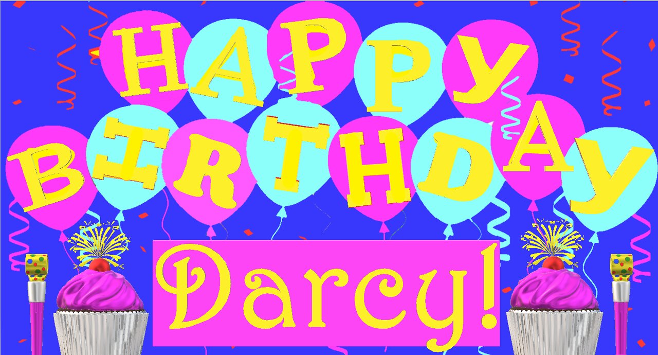 Happy Birthday 3D - Happy Birthday Darcy - Happy Birthday To You - Happy Birthday Song