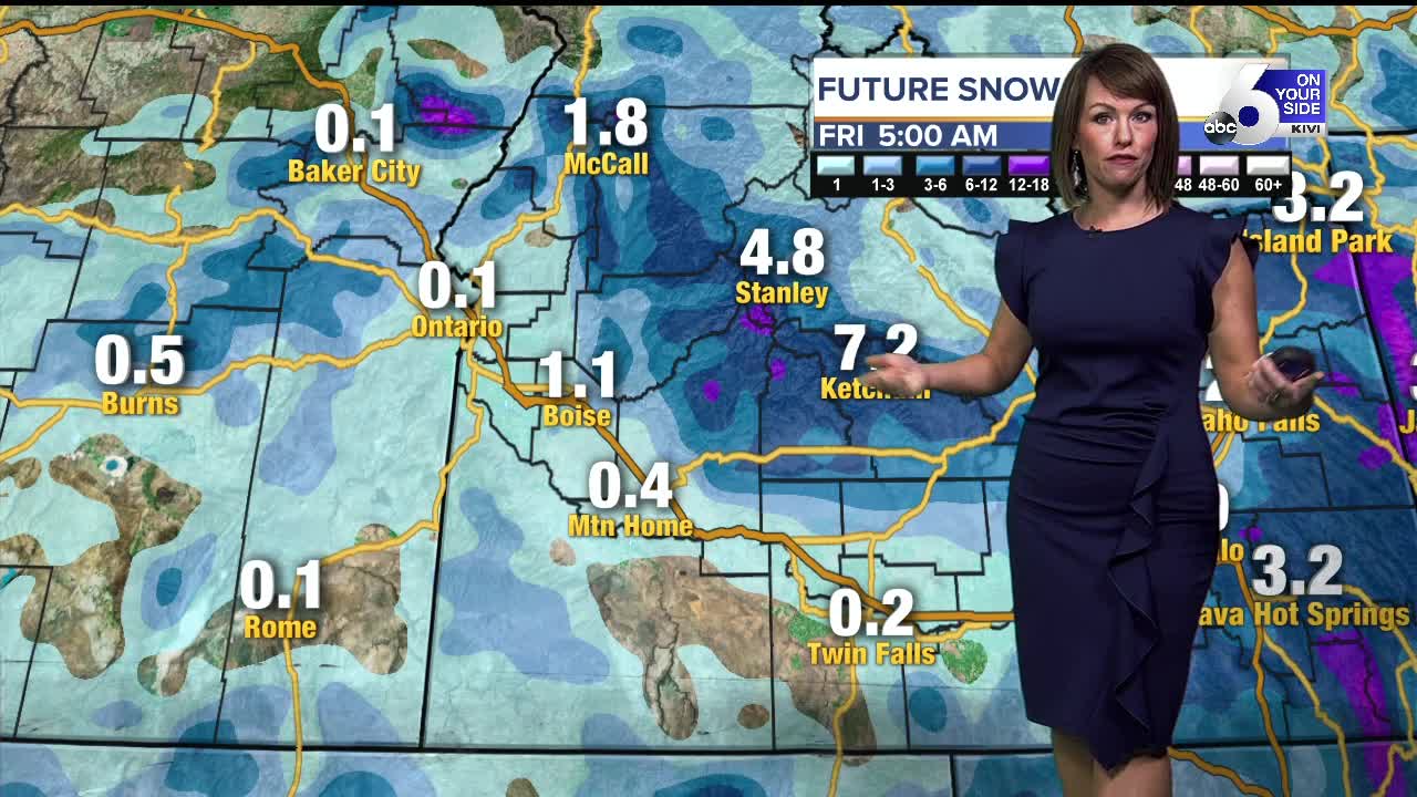 Snow tapers off mid-day Wednesday, with wet but warmer weather returning Thursday