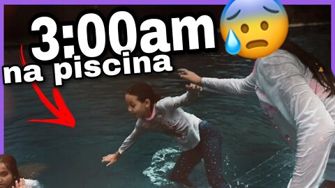 😰3:00am NA PISCINA OQ ACONTECEU 😱