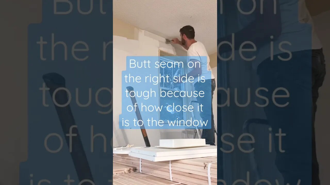 Drywall Third Coat 👌🏻🔥❌ Finishing up around these new windows.