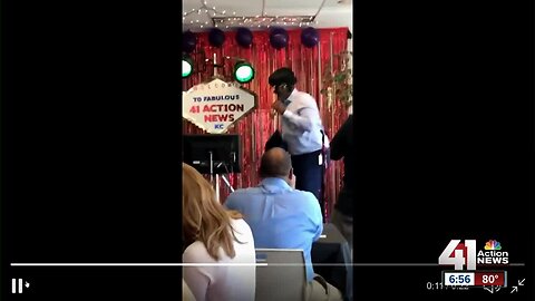 Anchor Kevin Holmes singing Elvis karaoke? Oh, it happened