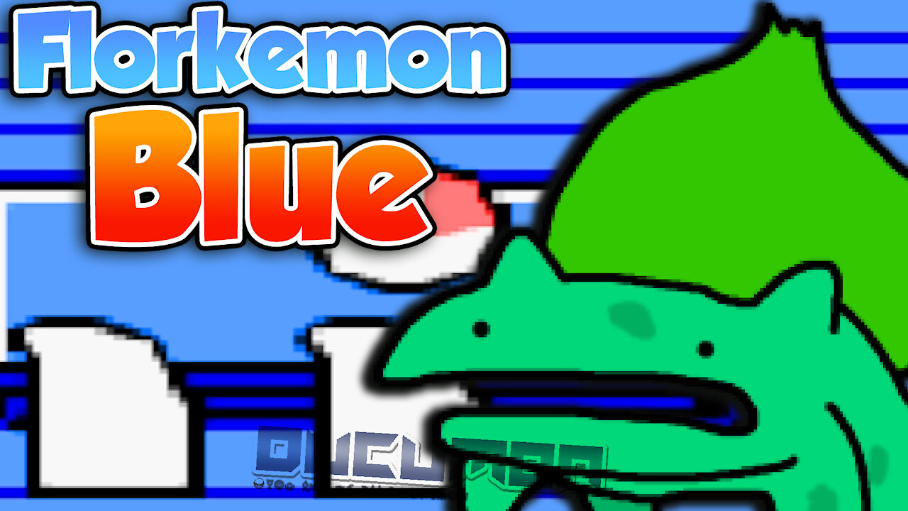 Florkemon Blue - New GB Hack ROM but the graphics are Flork Style! Flork of Cows but Pokemon Game