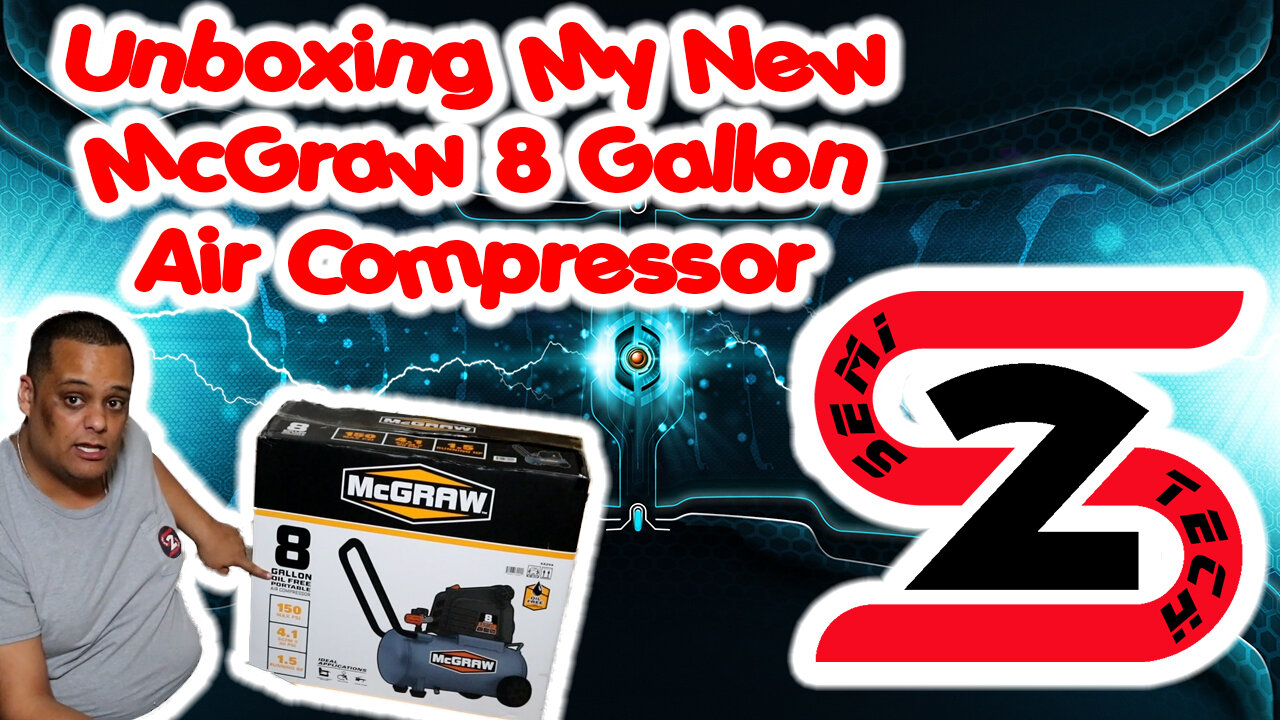 Unboxing My New McGraw 8 Gallon Air Compressor