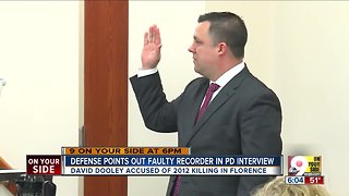 Defense points out faulty recorder in PD interview