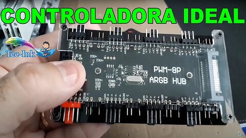 Controladora ARGB Com 8 Conexões PWM E Mais 8 Conexões ARGB De 5v Pra Transformar Seu Pc Num Drone !