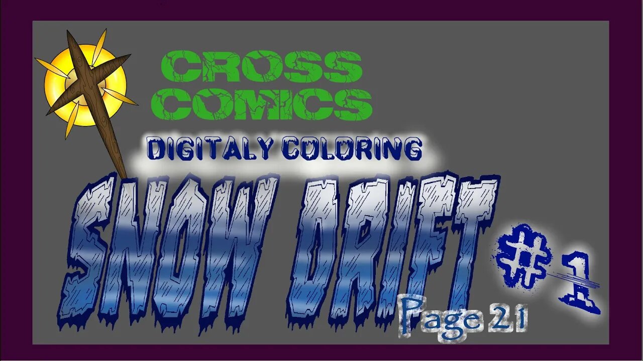 Speed painting Digital Coloring Snow Drift #1 Page 21