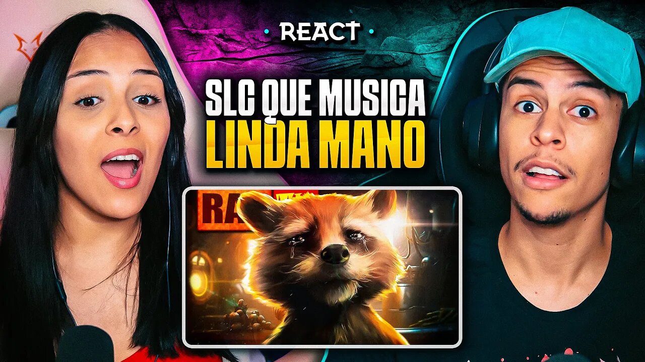 TK RAPS - ROCKET RACCOON - DISSECADO | FT. GABI ALVEZ | [React em Casal] 🔥