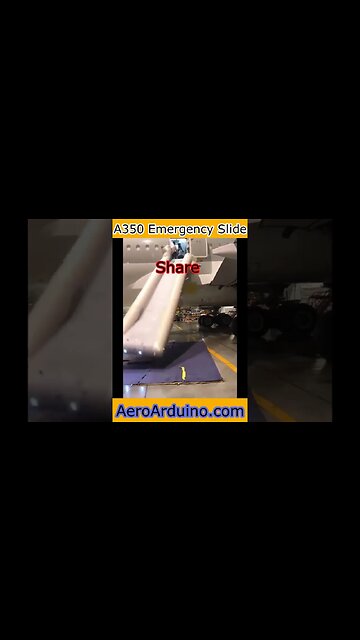 Airbus #A350 Hangar Emergency Escape Slide Test #Aviation #Flying #AeroArduino