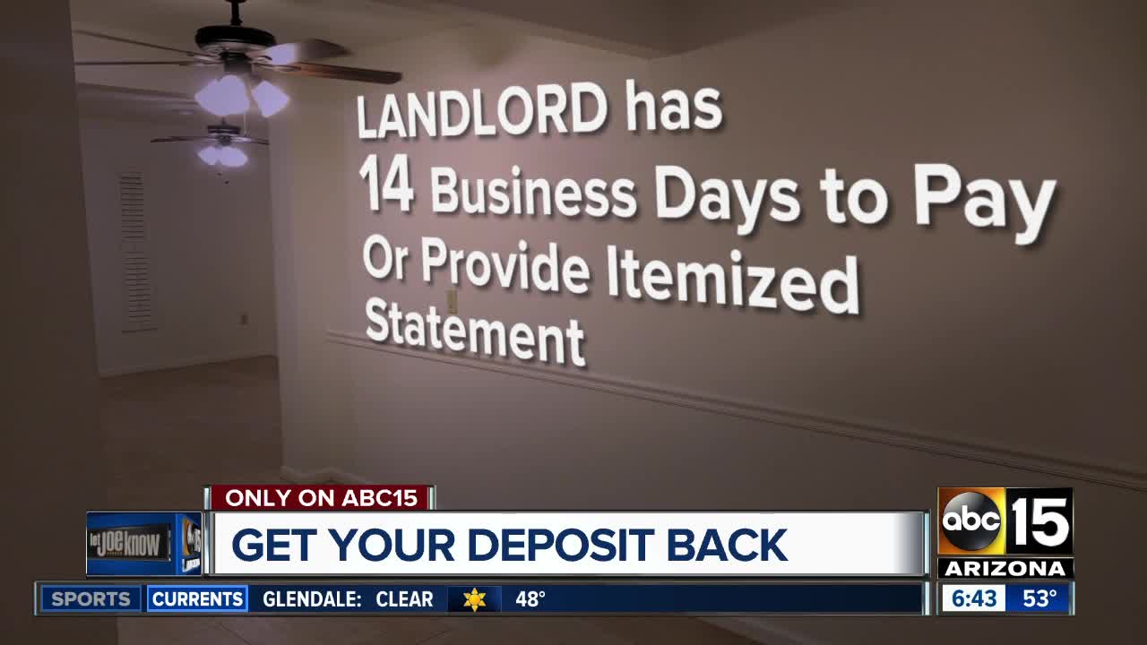 How to get your rental deposit back