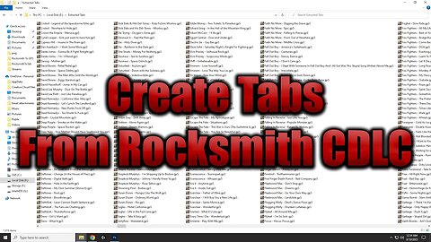 Recover tabs from Rocksmith 2014 CDLC