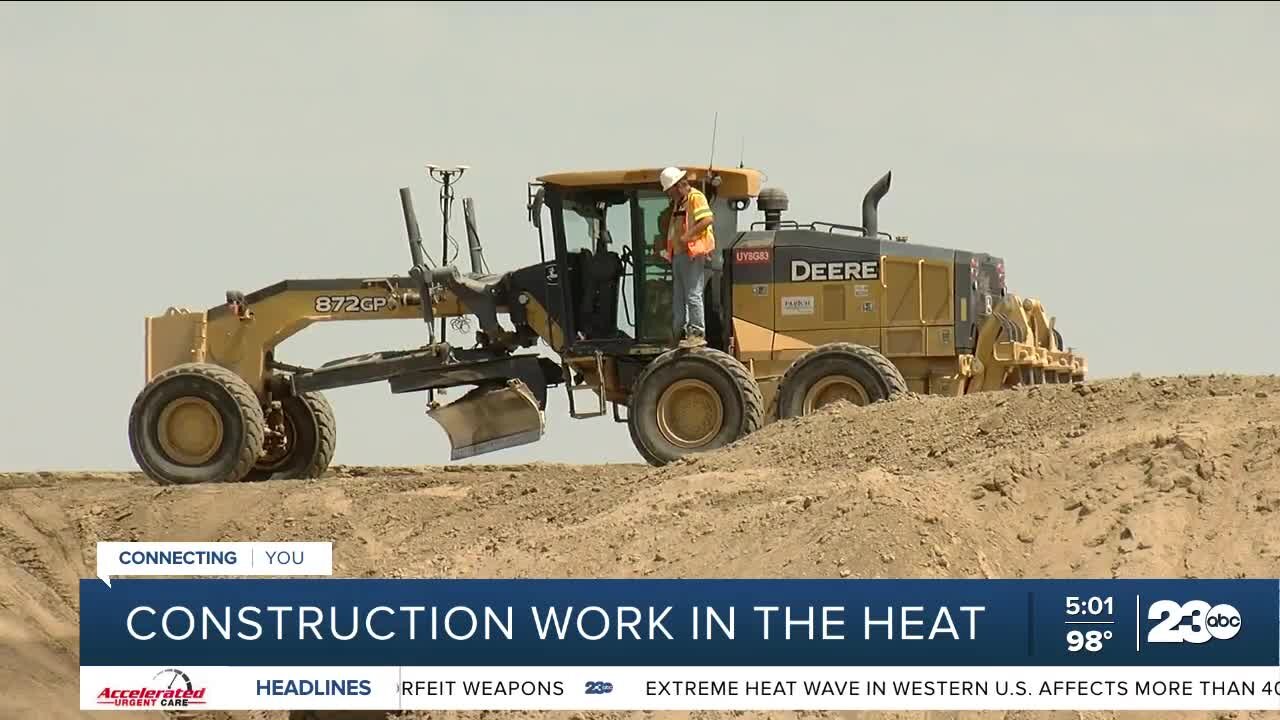 Construction workers share how they stay safe working in triple-digit heat