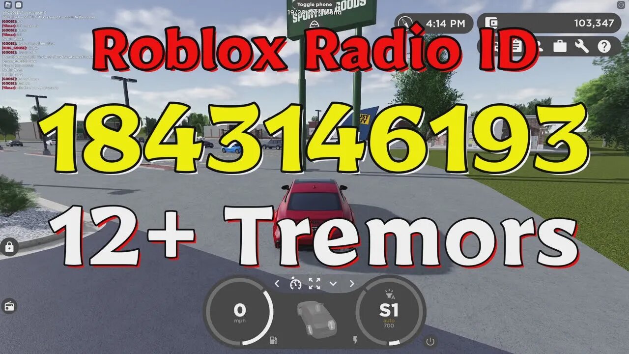 Tremors Roblox Radio Codes/IDs