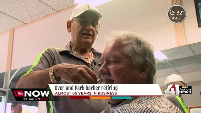 Overland Park barber and veteran retiring