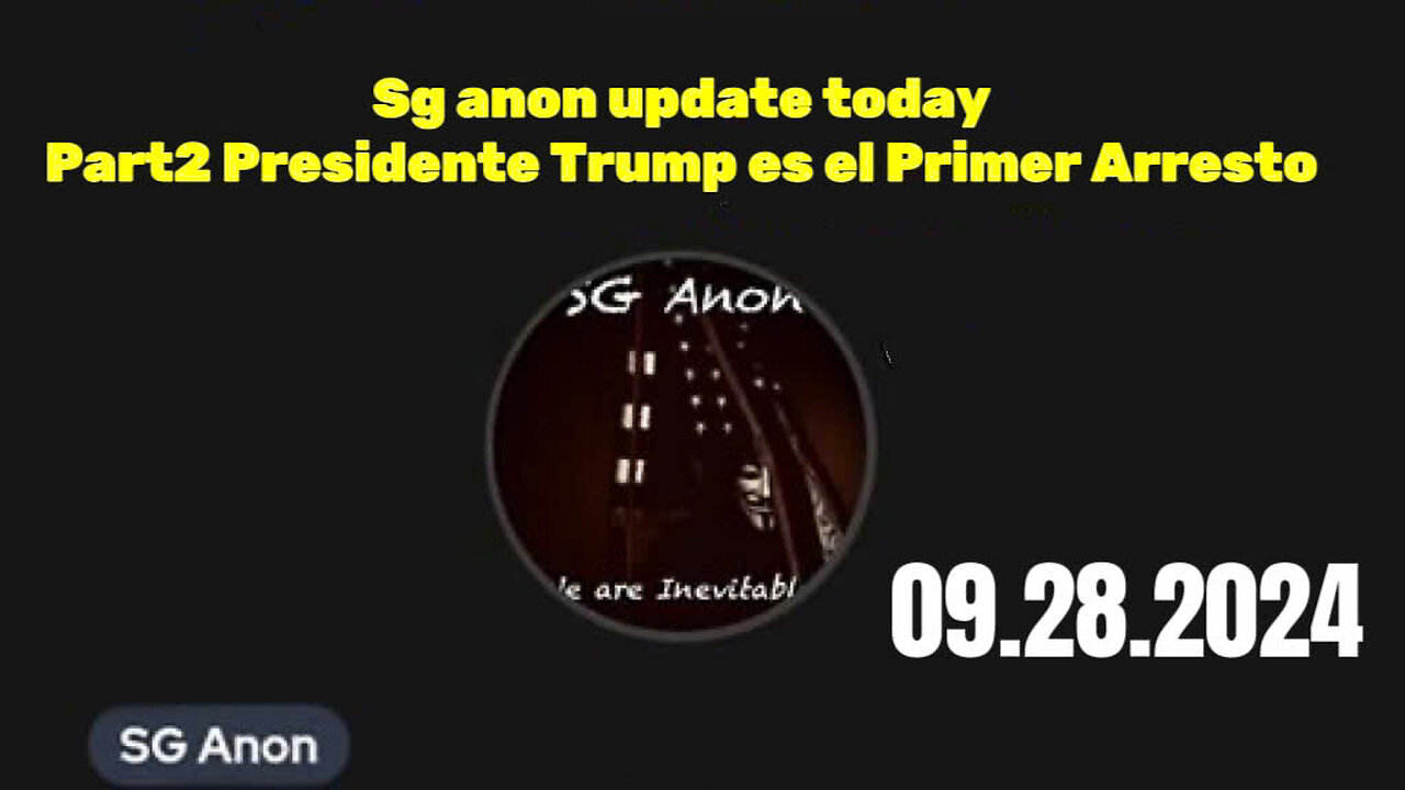 PART 2 QNP Espanol. Why was President Trump the first to be arrested, Q.Trust's plan tells us what