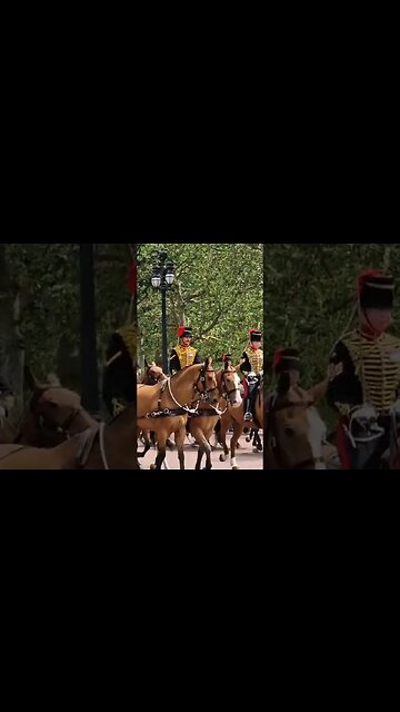 Kings troops Royal Artillery #buckinghampalace