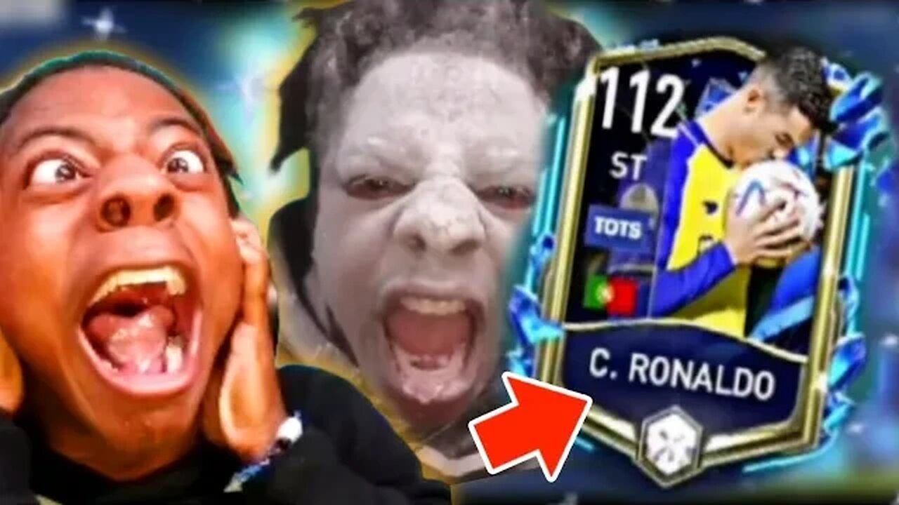 IShowSpeed Opens up Fifa Mobile Pack😂😂 | (**Gets Pack Tots Ronaldo**😱😱 & Goes White)😂😂