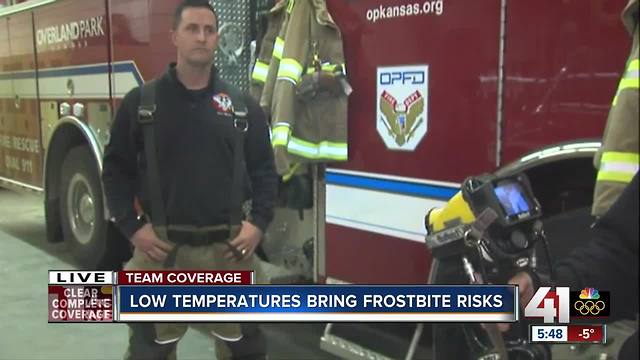 Paramedics: Bundle up and cover exposed skin to prevent frostbite