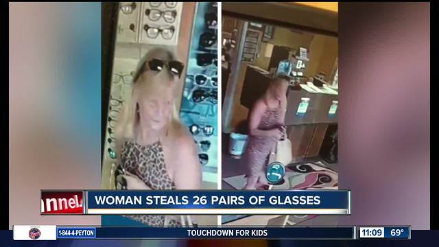 Woman steals 26 pairs of glasses from Martinsville eyecare shop