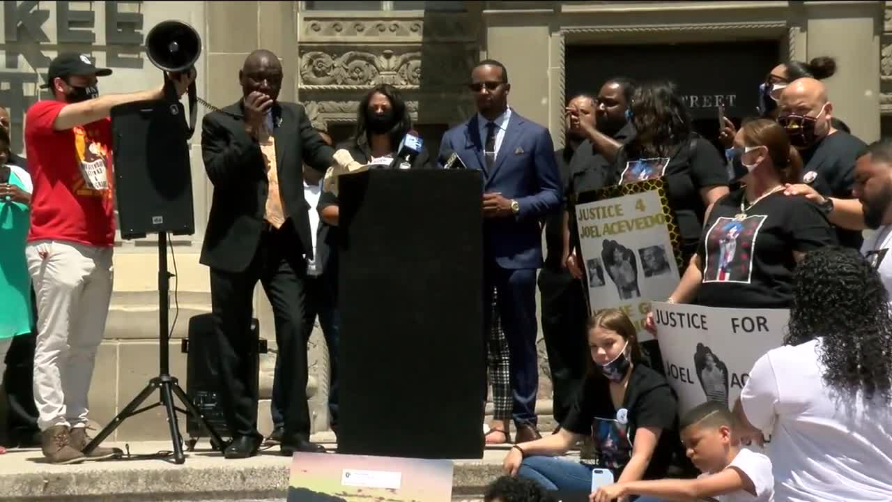 Protesters gather as MPD Officer Michael Mattioli makes first court appearance in Joel Acevedo's death