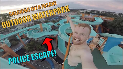 SNEAKING INTO HUGE OUTDOOR WATERPARK! *ESCAPE*