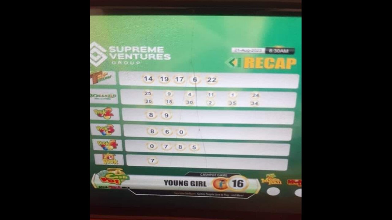 Supreme Ventures Cash Pot Result Today 08:30 AM draw for 21 August 2023 how to play #shortsvideo