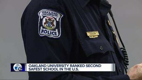 Oakland University ranked second safest school in nation