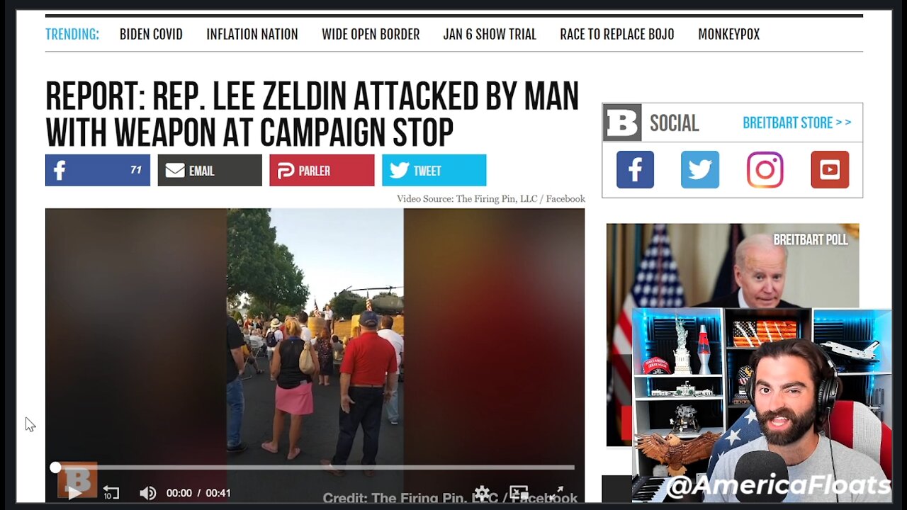 Congressman Lee Zeldin ATTACKED ON STAGE At Campaign Event By Armed Man