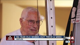 96 Year Old works out twice a week