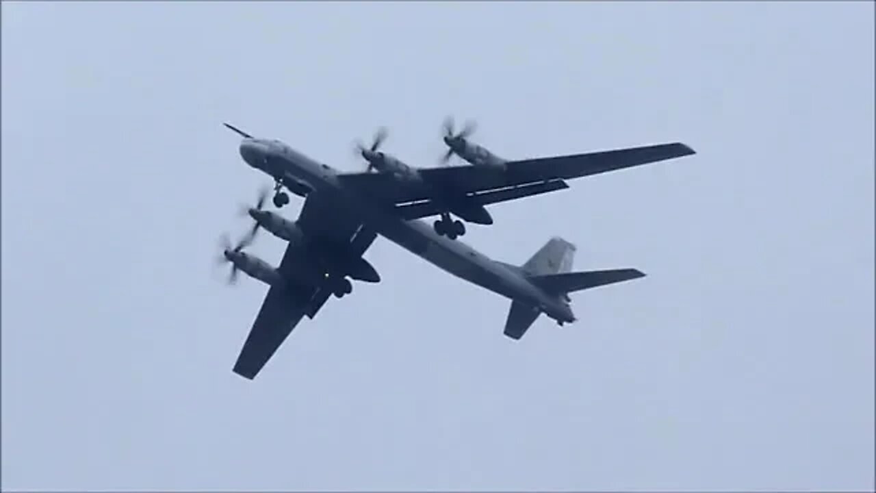 Departure Of 14 Tu-95 MS From Saratov, Engels Air Force Base In Russia