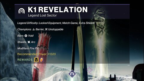 Destiny 2 Legend Lost Sector: The Moon - K1 Revelation 10-14-21