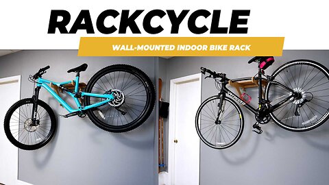 Best Bike Rack on the Planet - Strong Eco-Friendly Bamboo Bike Wall Mount - Grassracks Rackcycle