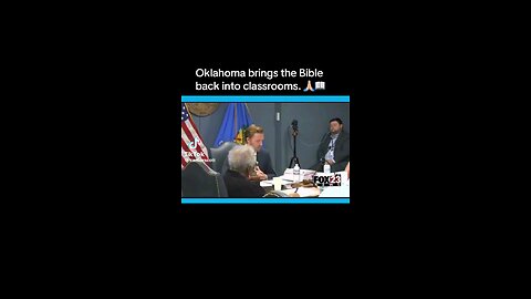 ✝️ OKLAHOMA BRINGS THE BIBLE BACK INTO EDUCATION