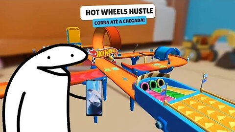 Jogando Stumble pela primeira vez no celular! Minha primeira partida no mapa do Hotwheels!!!