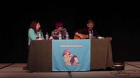 Jerry Jewell and Ciarán Strange talk about music and stuff at Colorado Anime Fest 2023