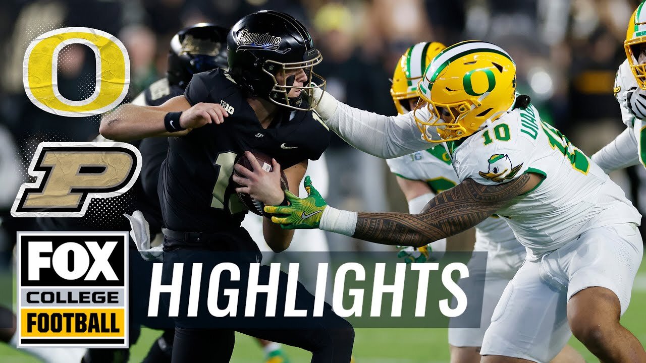 Dillon Gabriel connects with Tez Johnson for a 12-yard TD, extending Oregon's lead over Purdue