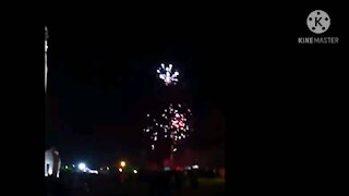 Fireworks on Plymouth Hoe, UK November 5th, 2011.