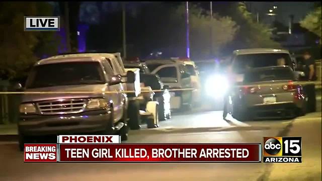 Teenage girl dead, allegedly shot by brother