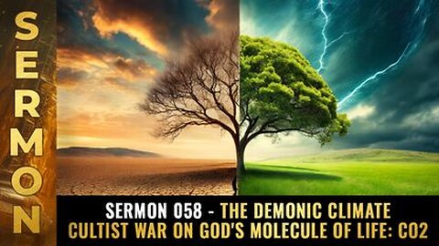 Sermon #058 - The demonic climate cultist WAR on God's molecule of life