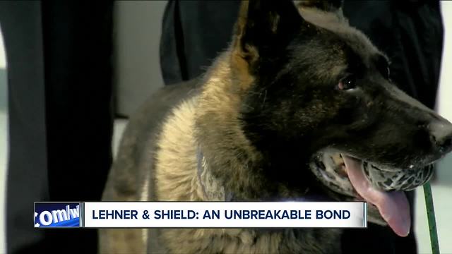 What happens to Officer Lehner's K-9 partner, Shield?