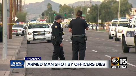 Armed suspect dies after being shot by Phoenix police