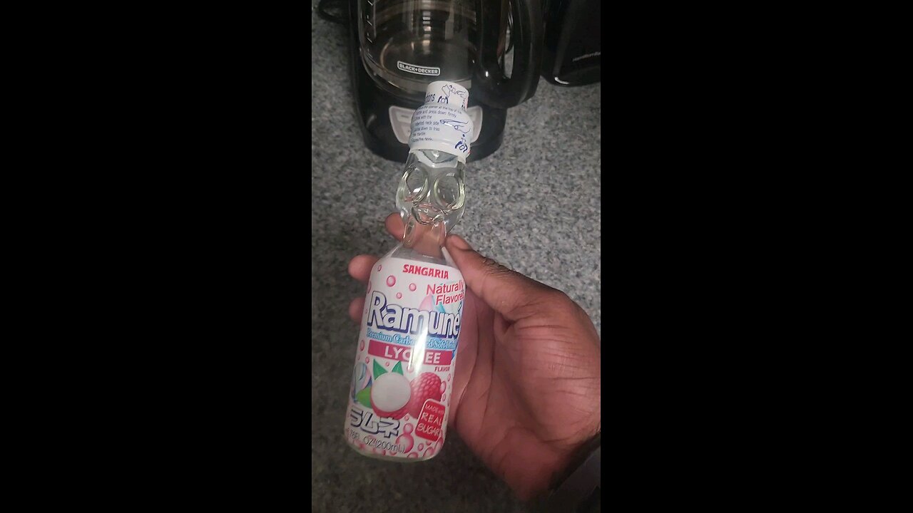 trying lychee ramune