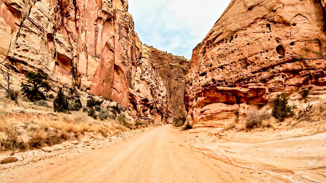 Time-lapse drive of Capitol Gorge | Capitol Reef National Park