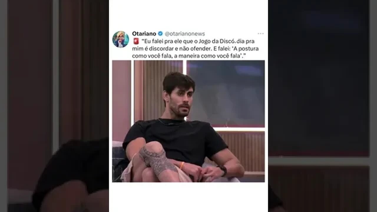 Amanda estava falando sobre Ricardo “Eu falei pra ele que o Jogo da Discórdia pra mim é discordar