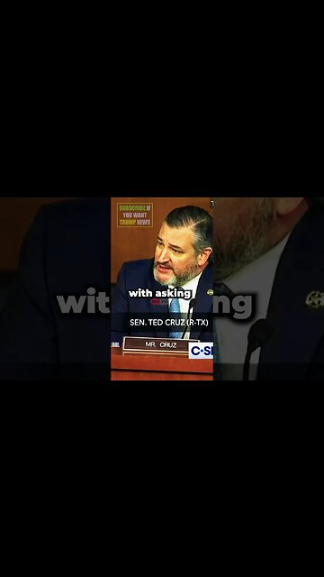 Senator Cruz Puts Biden's Attorney General In The HOT-SEAT! 🔥🔥 #shorts #news #politicalnews