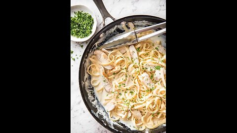 Pasta Alfredo | Mushroom Pasta