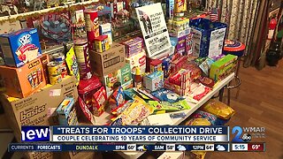 Harford County couple collecting snacks, junk food for troops deployed overseas