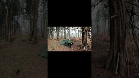 opening up the tent door#shortsvideo #wildcamping #snugpak