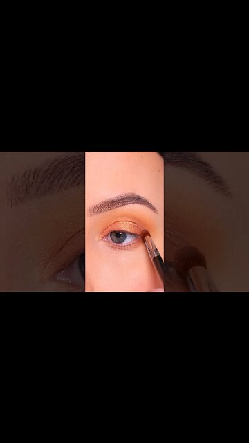 Soft Warm Eye Makeup Tutorial #shorts