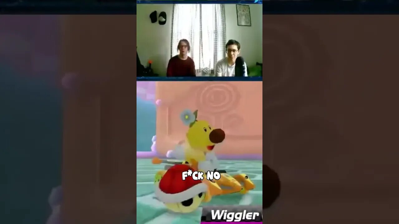 Wiggler #mariokart #boostercoursepass #shorts #reaction #nintendo #nintendodirect #viral #streamer